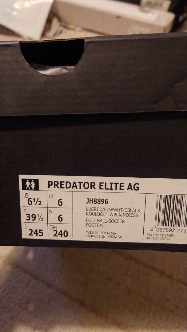adidas Predator ELITE AG(人工芝) 24.5cm レッド