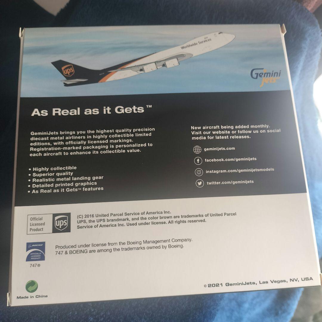 航空機・ヘリコプター Gemini Jets UPS Boeing 747-8F 1/400