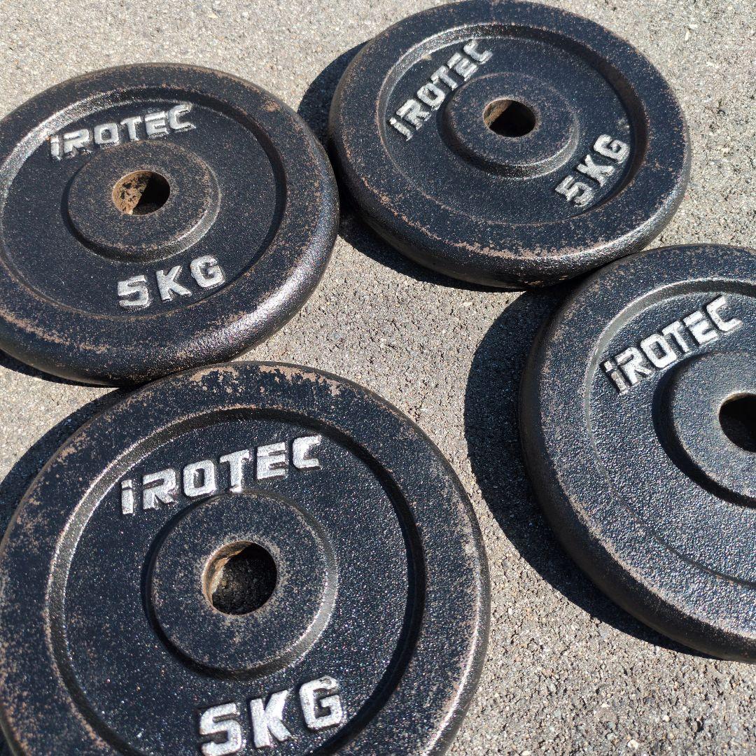 アイロテック　IROTEC 5kg ダンベルプレート　合計20kg バーベル