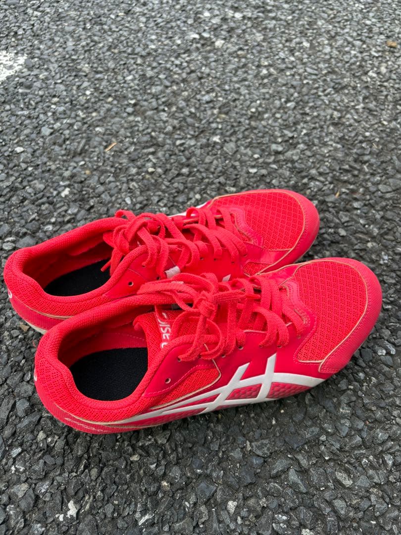 ASICS スパイクシューズ 1093A167 US 8 レッド
