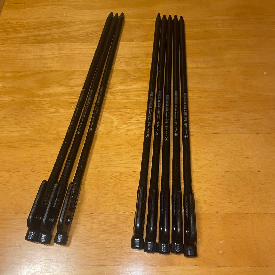 スノーピーク　ソリッドステーク40 8本セット　未使用品含む