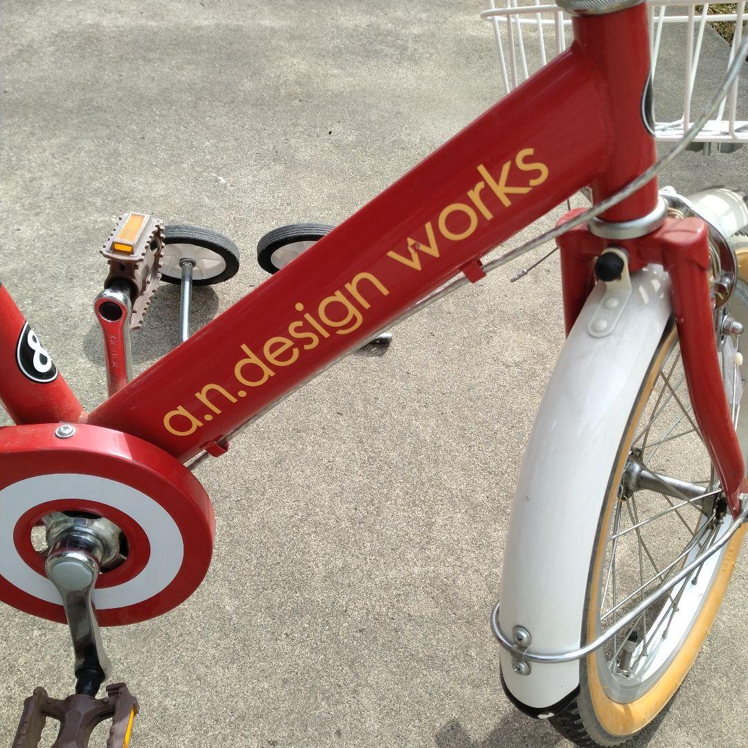 自転車 16 インチ 赤 a.n.design works