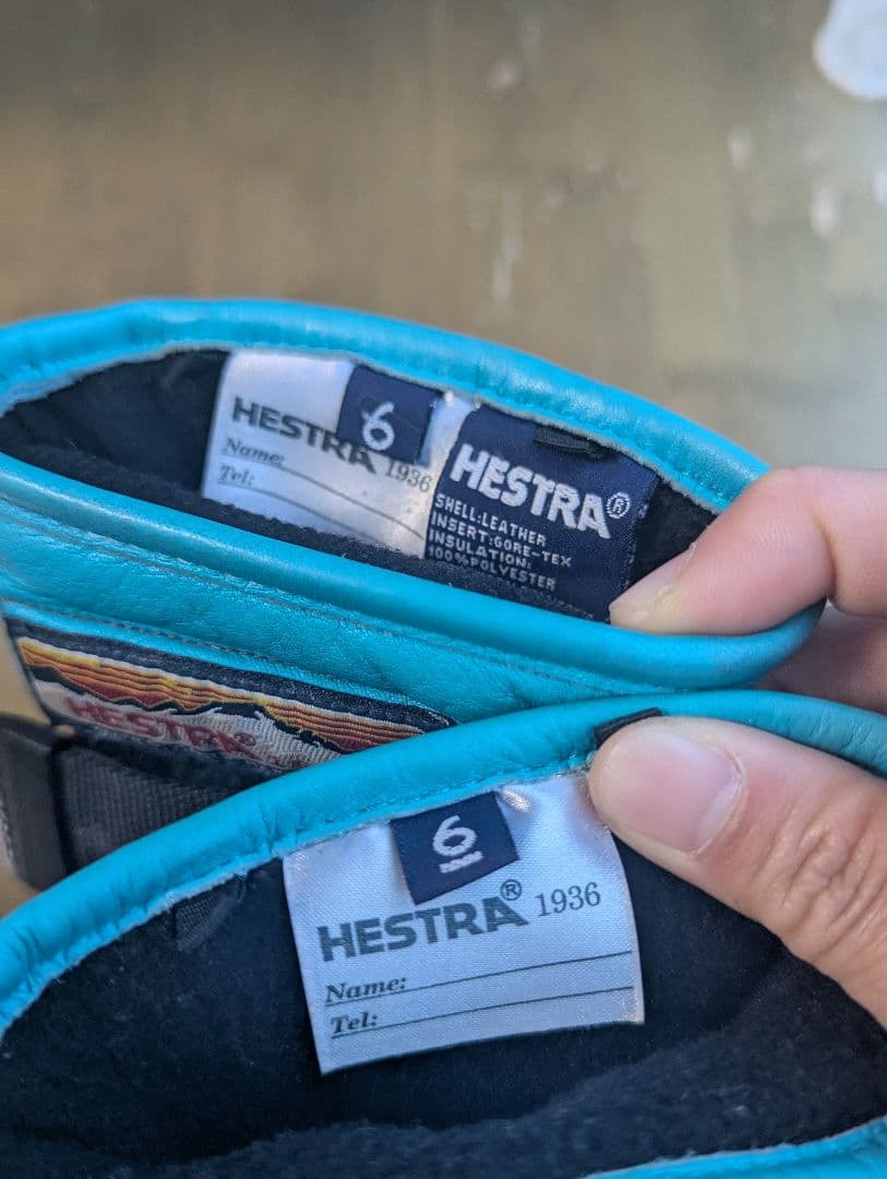 【美品】HESTRA ヘストラ 3-Finger GTX ゴアテックス サイズ6