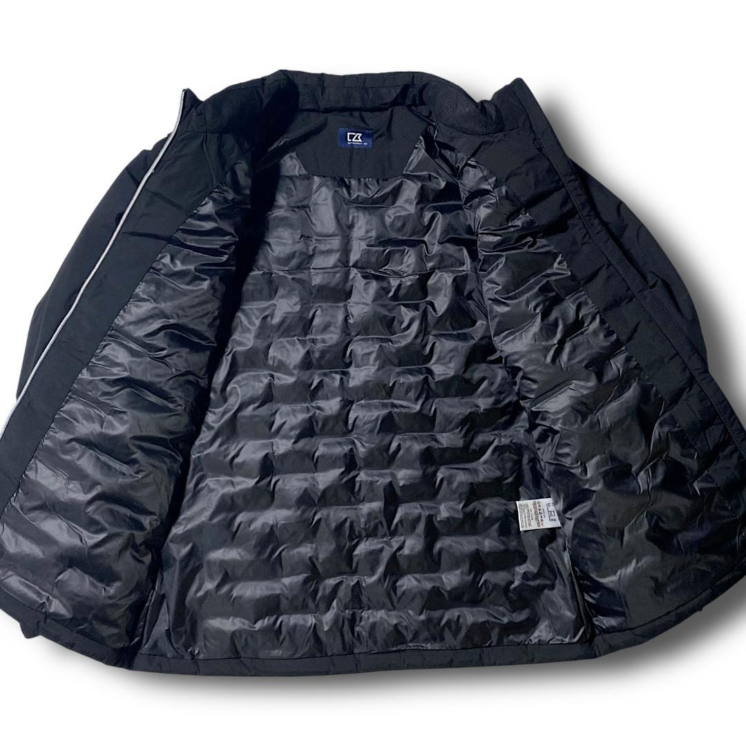 XXL 定2.5万 カッターアンドバック 圧着加工 中綿ジャケット ブルゾン 黒