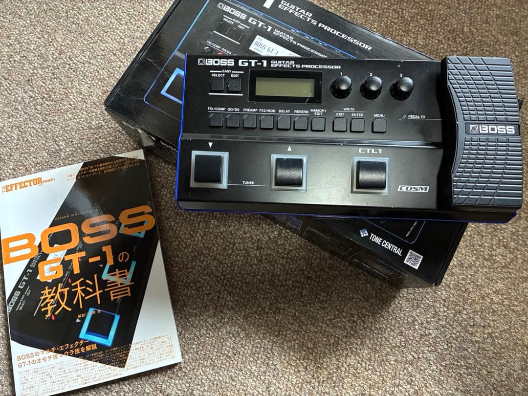 BOSS GT-1 マルチエフェクター 教科書付き