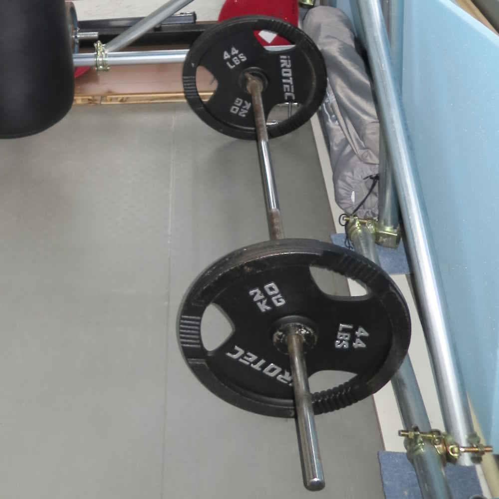 パワーラック ウエイト110kg シャフト2本 ベンチ