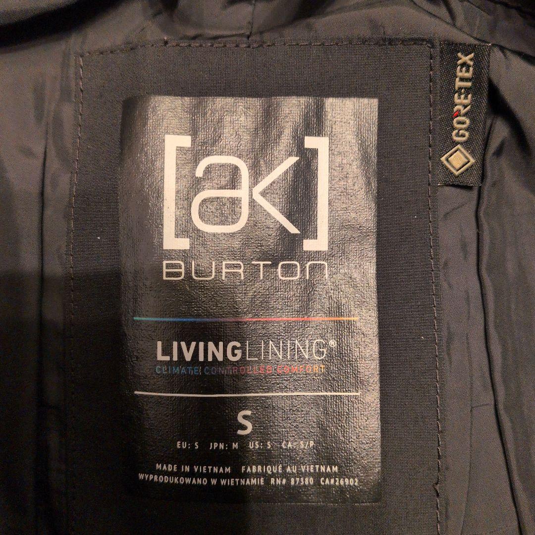 バートン Burton ak ビブパンツ S 黒 GORE-TEX