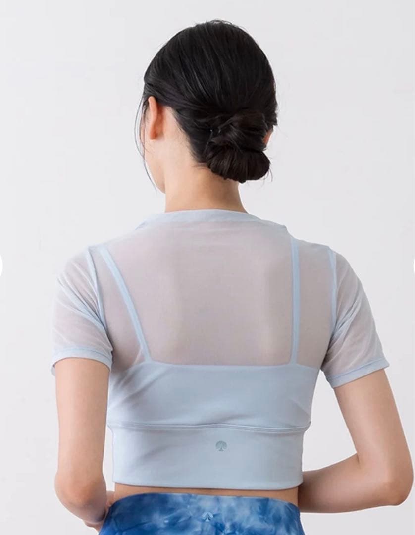 SUKALA メッシュ クロップドトップ 黒色　新品