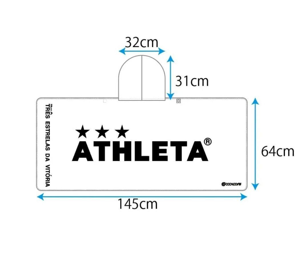 ATHLETA 冷感ポンチョ　完売　限定品　ホワイト　サッカー