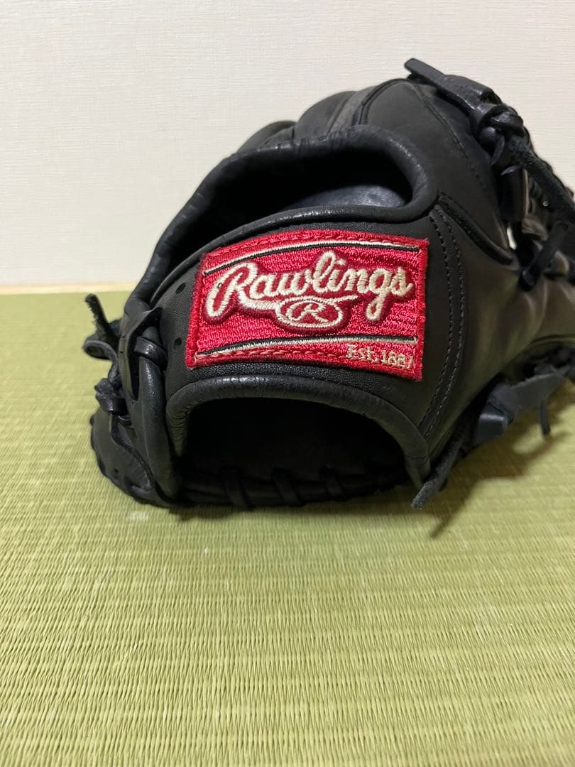 Rawlings 一般軟式大人用内野手用　美品　ローリングス　黒　RG3003