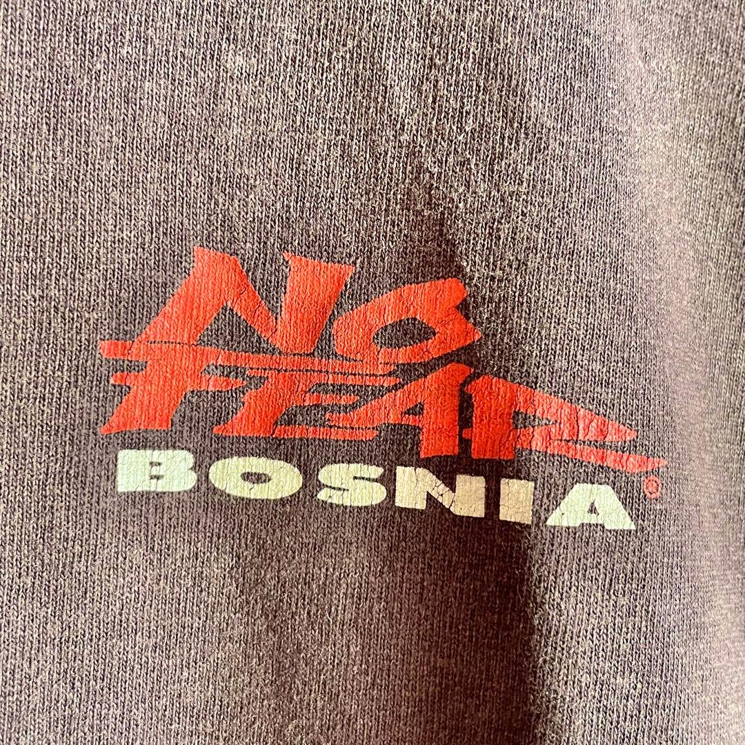90s NO FEAR レタリング 長袖 Tシャツ フェード 横乗り レア