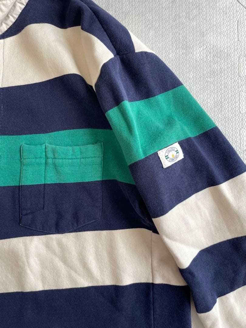 80s nautica ノーティカ ラガーシャツ Msize