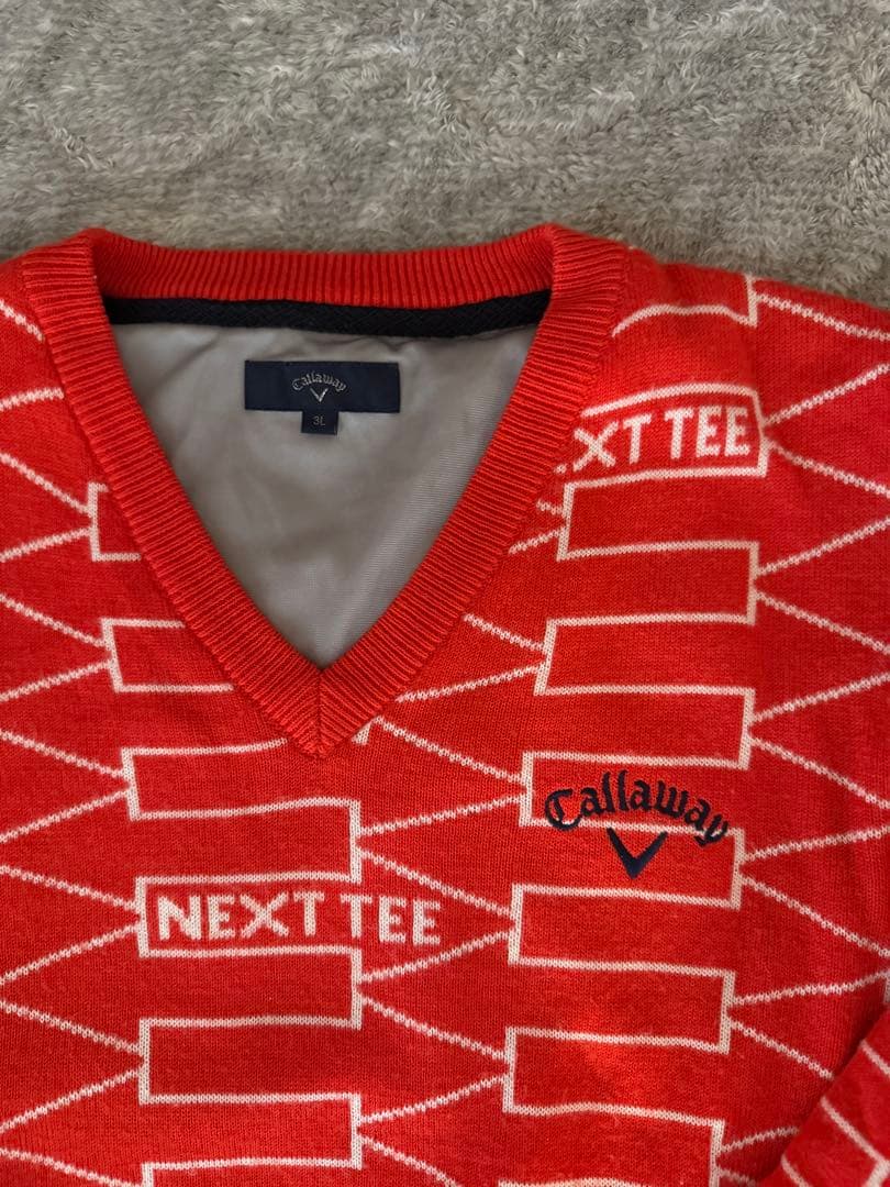 Callaway Vネックセーター オレンジ