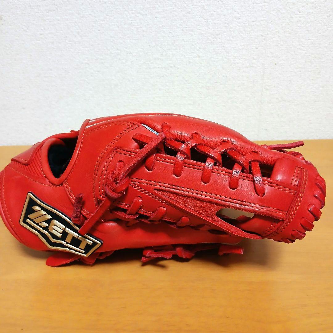 ZETT 　ゼット 　少年軟式グローブ 　レッド　右投げ