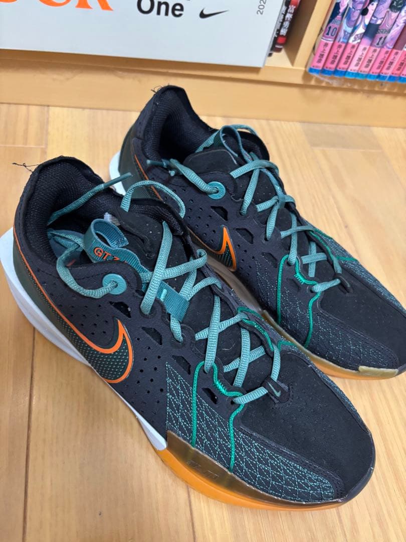 シューズ(男性用) Nike GT Cut 3 \"Black/Vintage Green