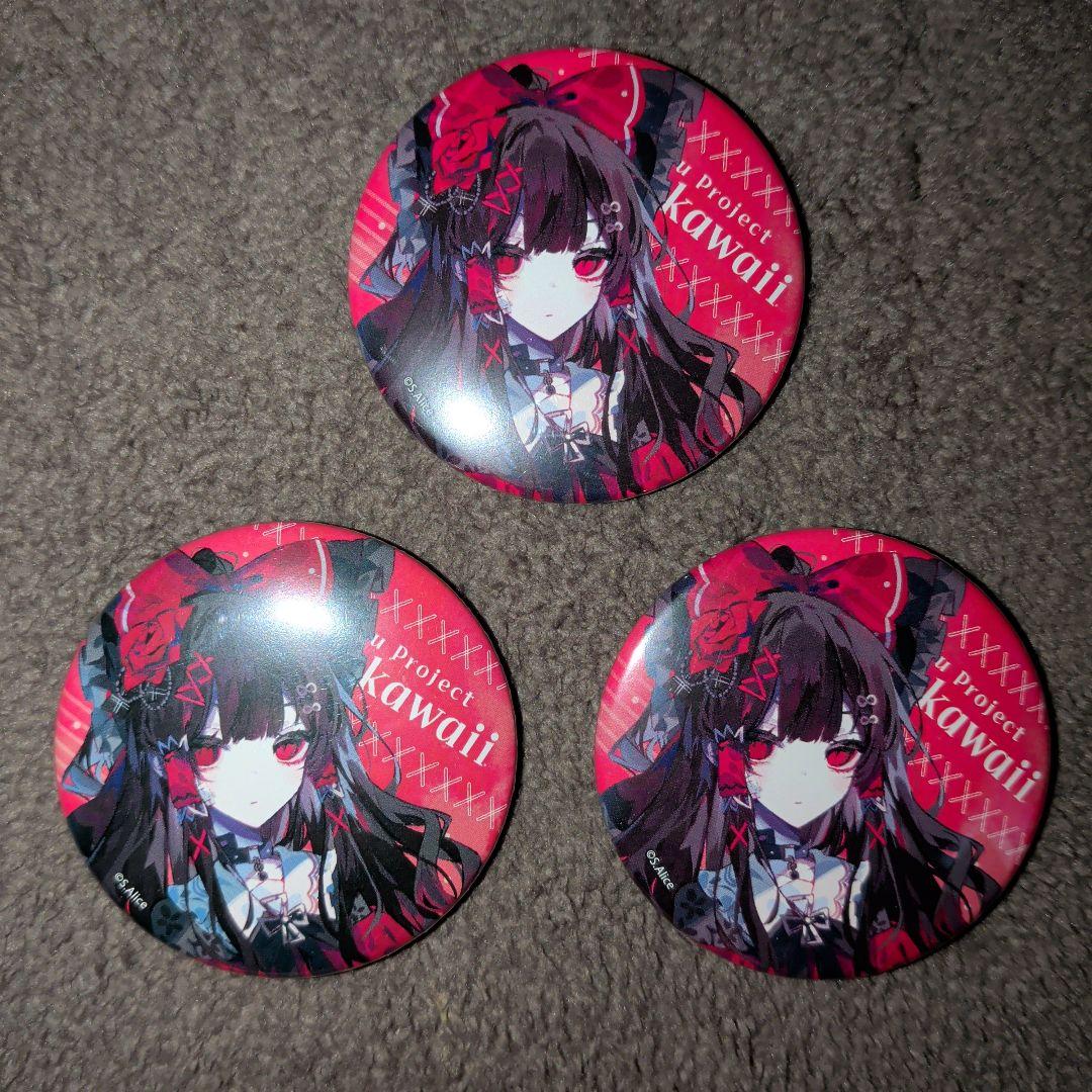 東方Project 博麗霊夢 病みかわいいVer 缶バッジ＆アクリルカード