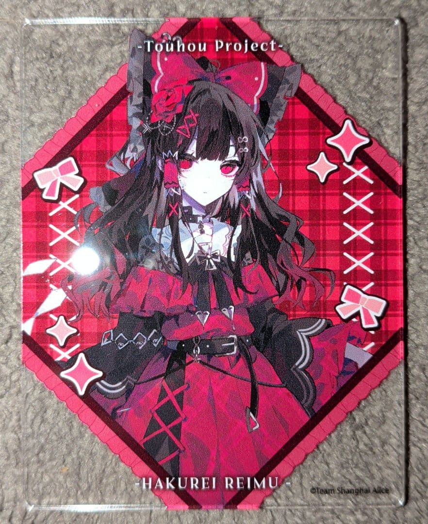 東方Project 博麗霊夢 病みかわいいVer 缶バッジ＆アクリルカード
