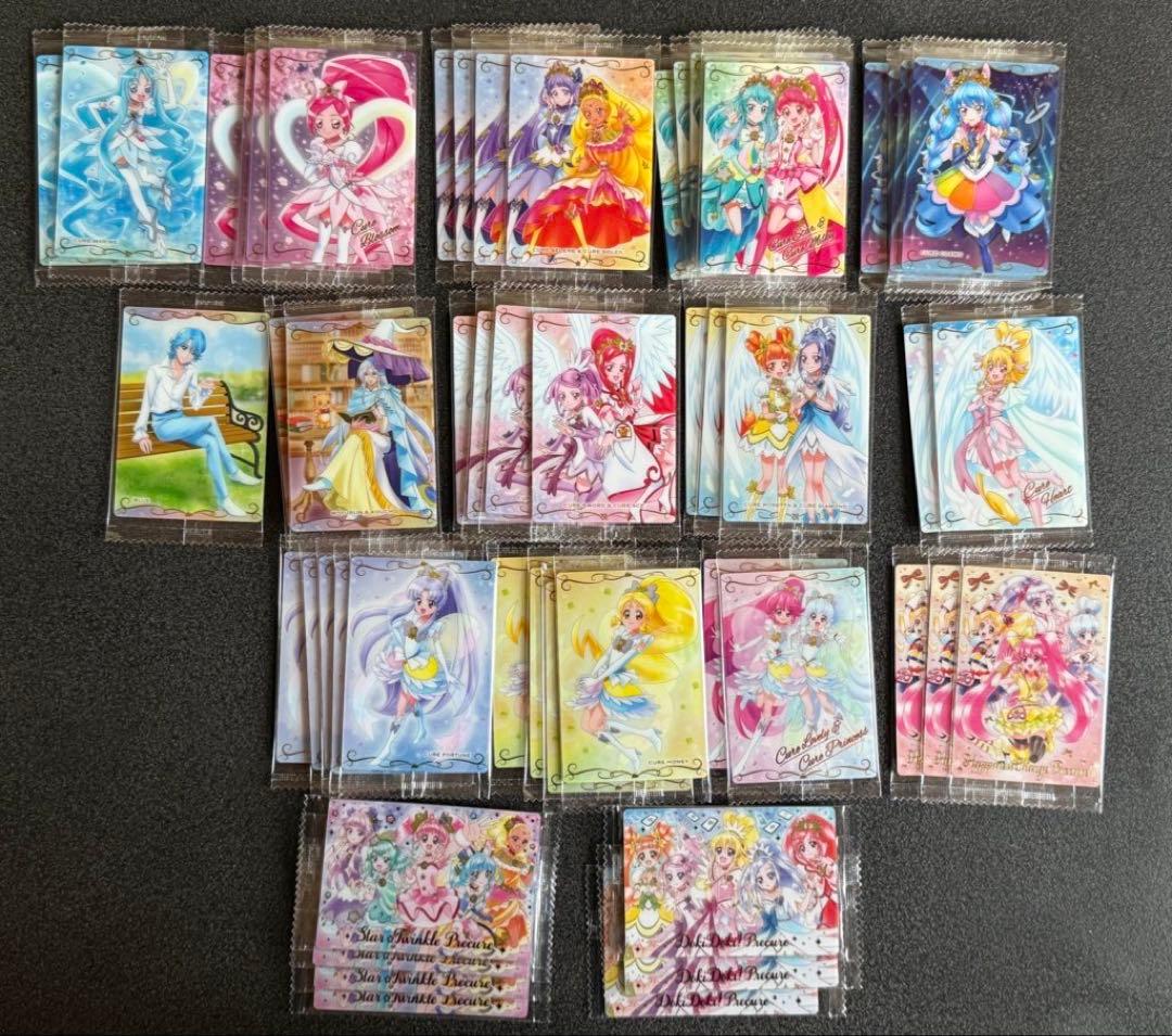 プリキュアウエハース 第2弾、3弾、10弾、11弾 まとめ売り54枚 レア