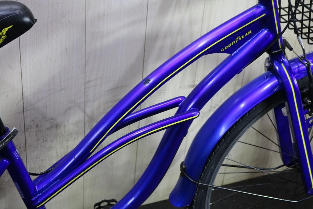 グッドイヤー 26インチ　シマノ6速 340mm ロード・ビーチクルーザー