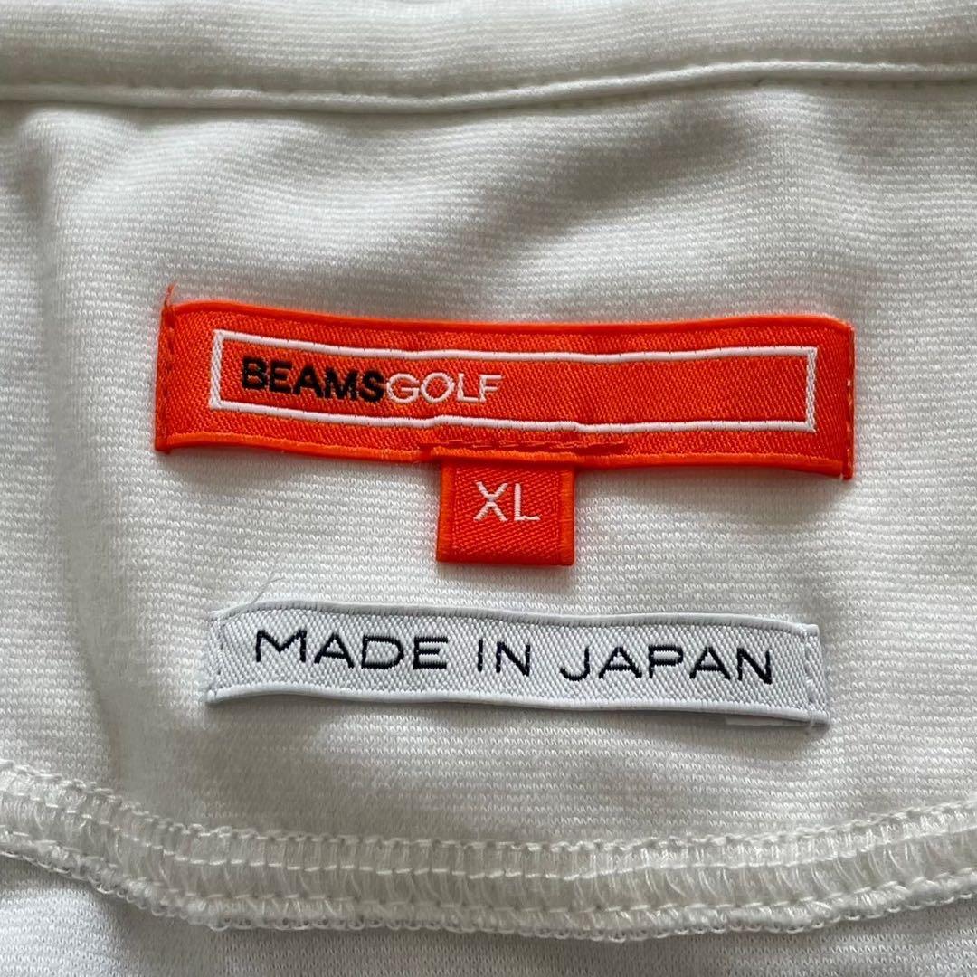 BEAMSGOLF ビームスゴルフ 長袖ロゴ入りトレーナー 白 黒 ゴルフ 趣味