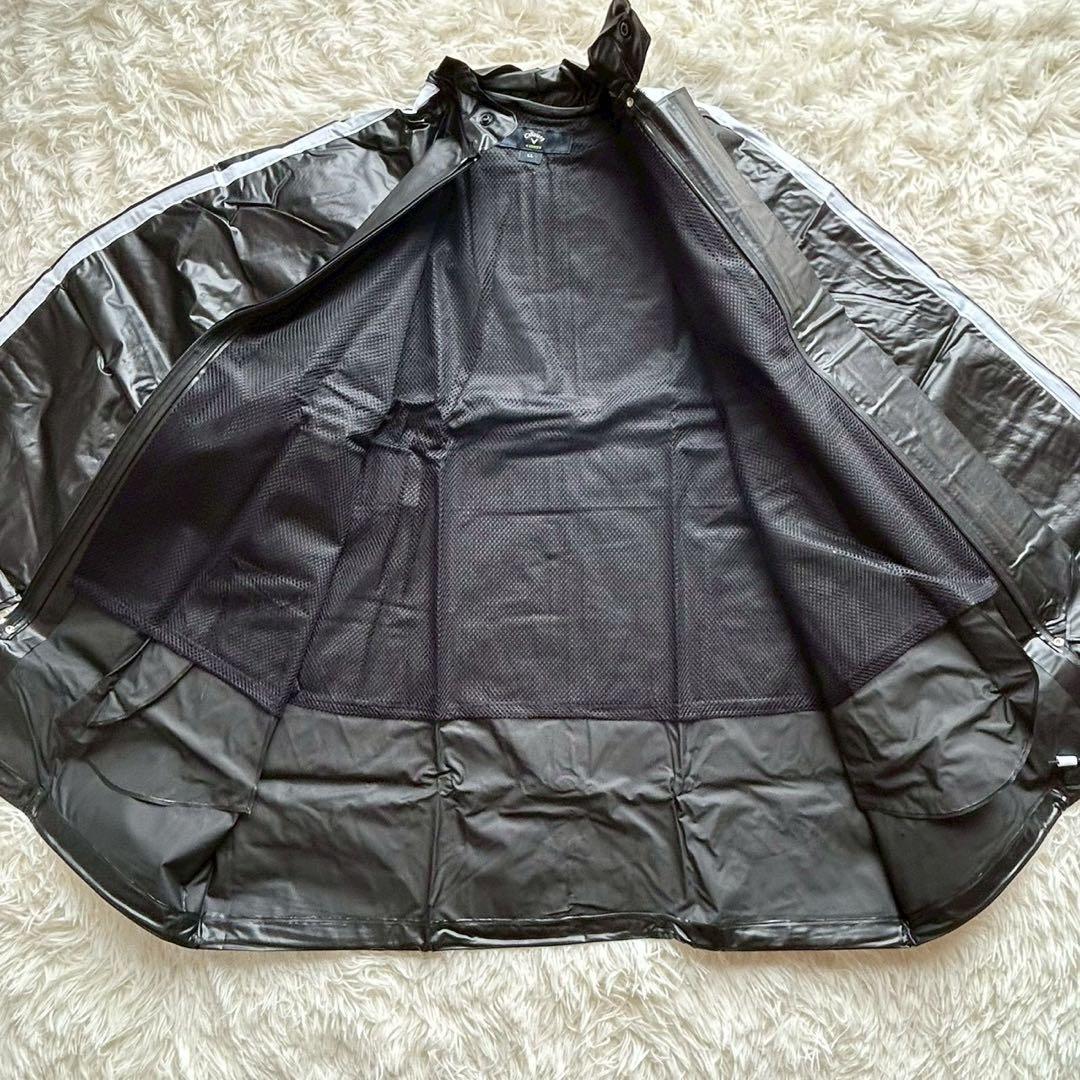 【美品】キャロウェイ ゴルフ レインウェア セットアップ スポーツウェア 黒XL