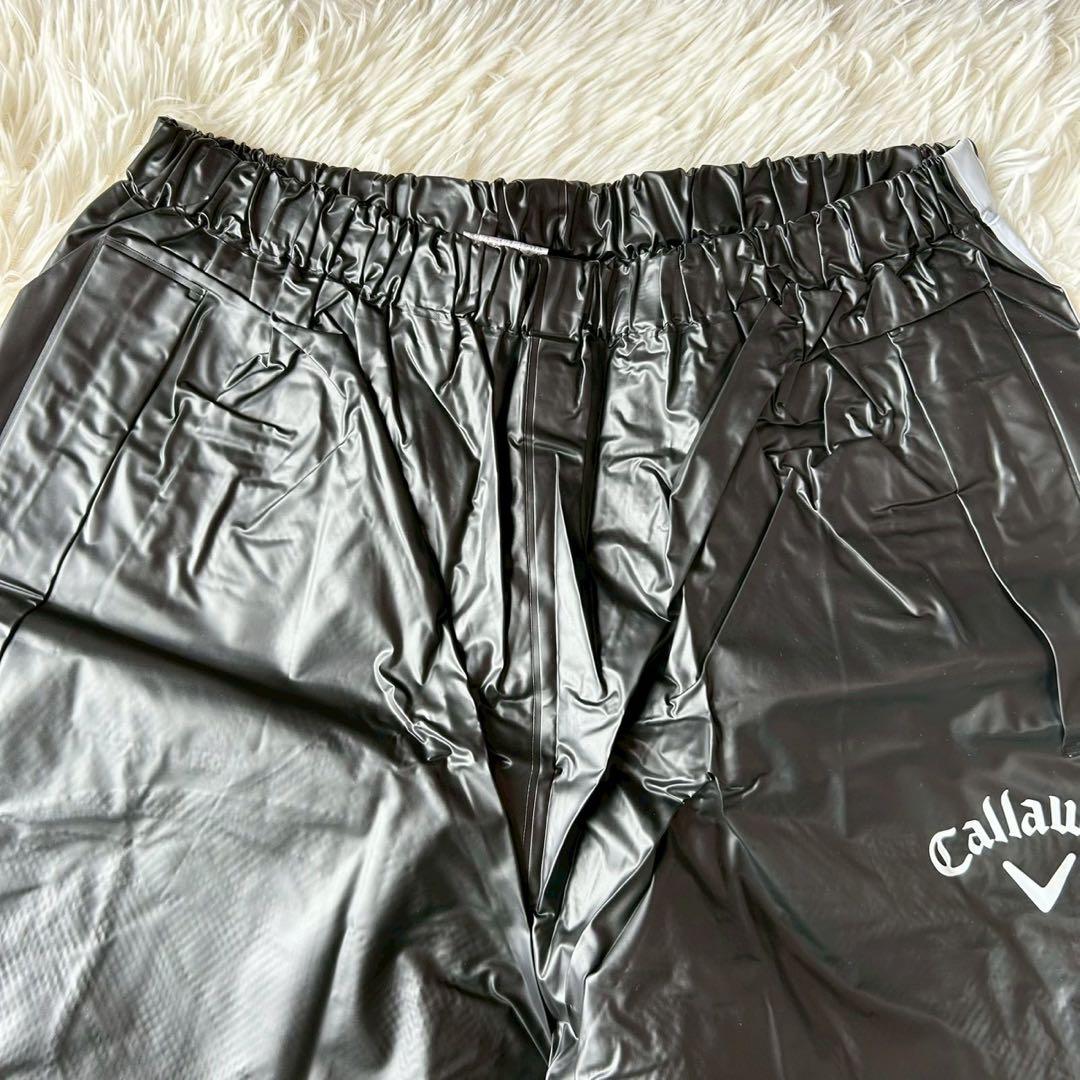 【美品】キャロウェイ ゴルフ レインウェア セットアップ スポーツウェア 黒XL
