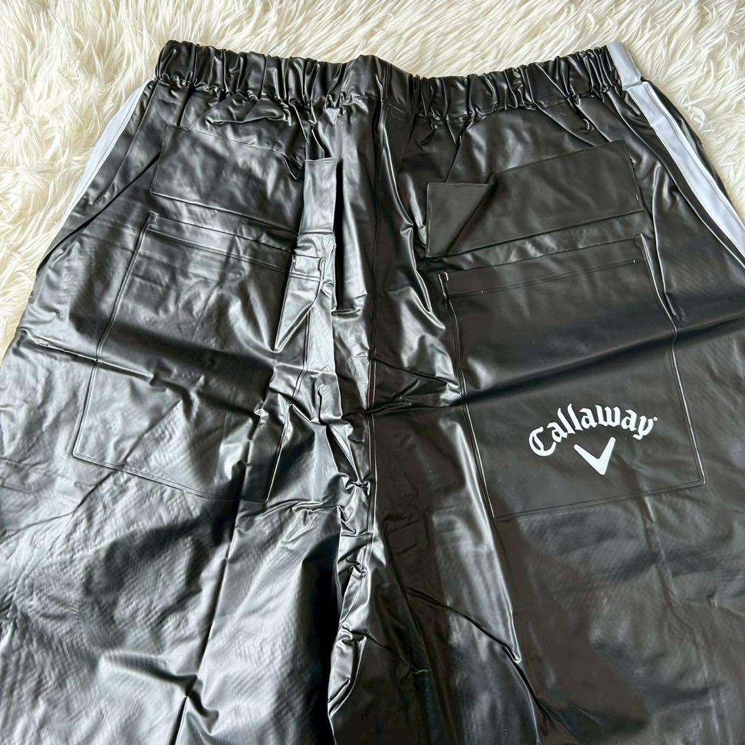 【美品】キャロウェイ ゴルフ レインウェア セットアップ スポーツウェア 黒XL