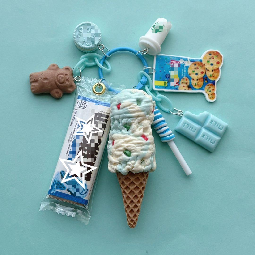 じゃらじゃらキーホルダー マーブルチョコアイス クッキー 205