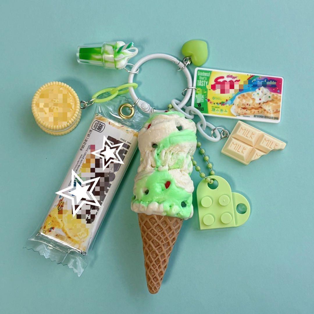 じゃらじゃらキーホルダー マーブルチョコアイス クッキー 205