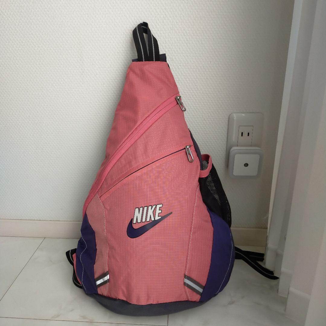 00s NIKE スリングバッグ ワンショルダーバッグ y2k 銀タグ　ピンク