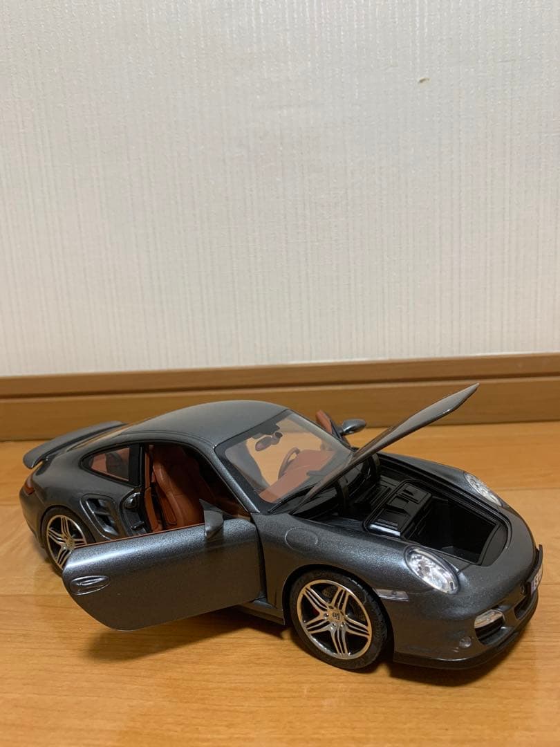 ポルシェ911ターボ ミニカー グレー