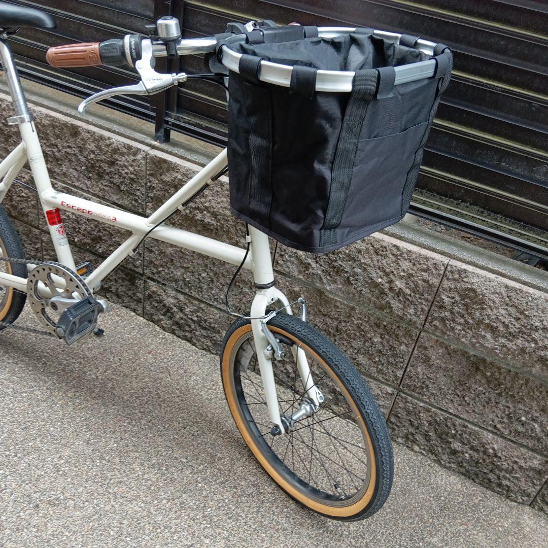 Escape Mini 3 ホワイト 小径自転車 前カゴ付き