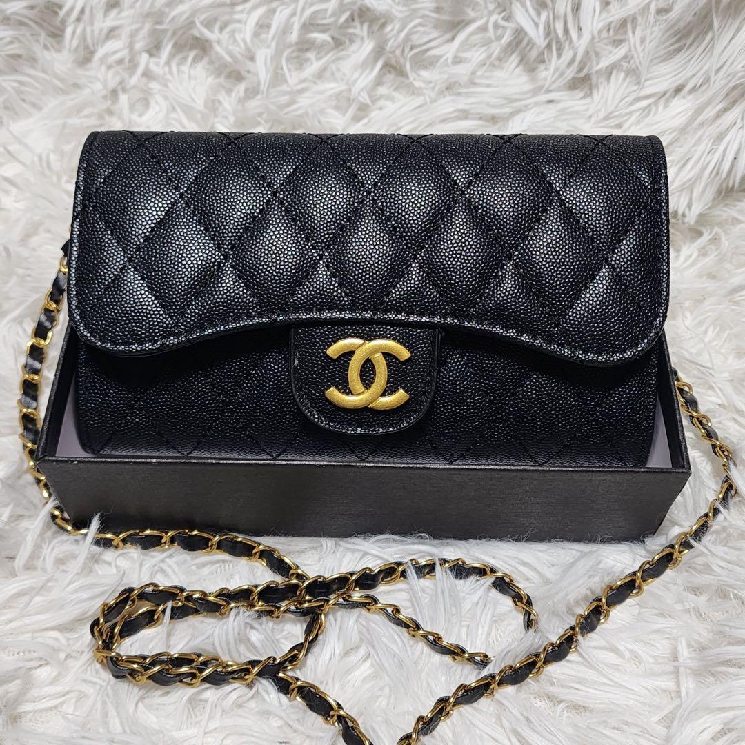 CHANEL　長財布　チェーンウォレット　ショルダー　財布