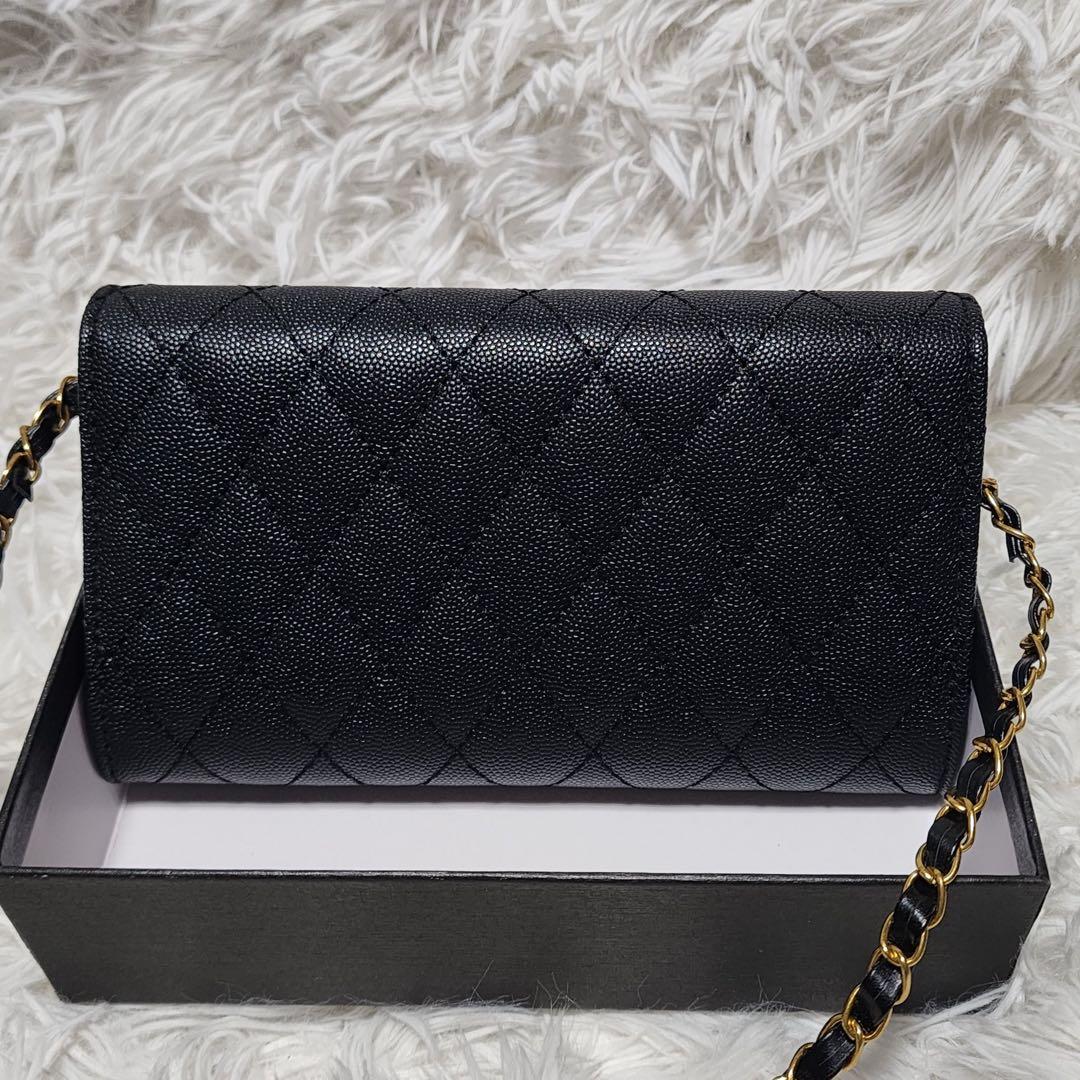 CHANEL　長財布　チェーンウォレット　ショルダー　財布