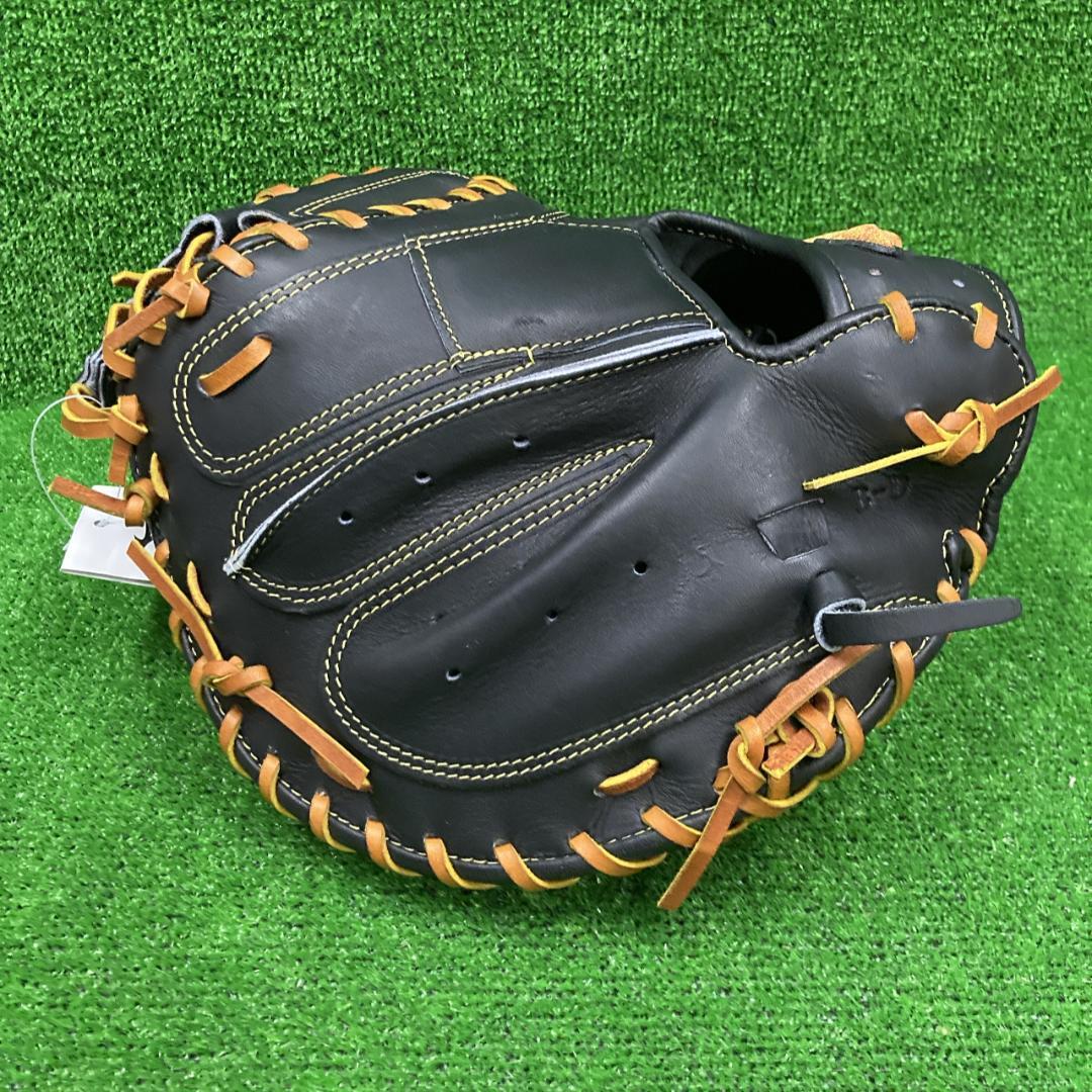 新品 ミズノプロ 硬式用キャッチャーミット ブラック 1AJCH34000