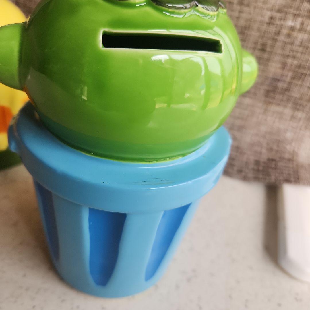 いまだにものごいかっぱ　貯金箱 陶器製 緑と青　バリィさん　セット　レトロ