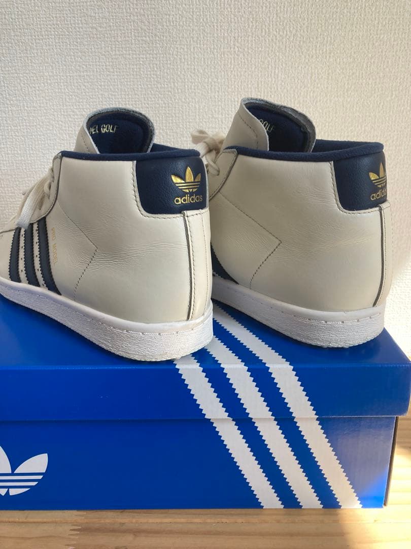 adidas プロモデル ゴルフ ホワイト 25.5cm