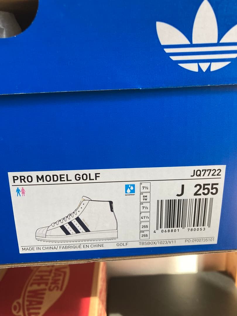 adidas プロモデル ゴルフ ホワイト 25.5cm