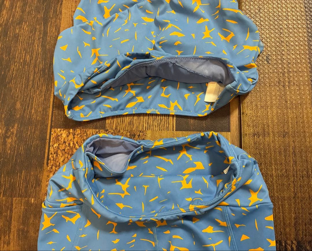 極美　emmi yoga エミヨガ　ヨガウェア　水色×オレンジ