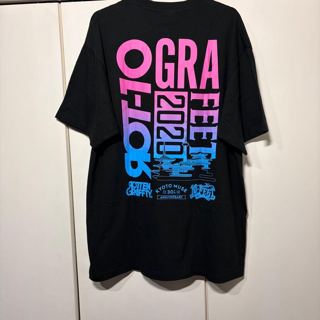 XLサイズ ROTTENGRAFFTY 10-FEET グラデ 黒 半袖Tシャツ