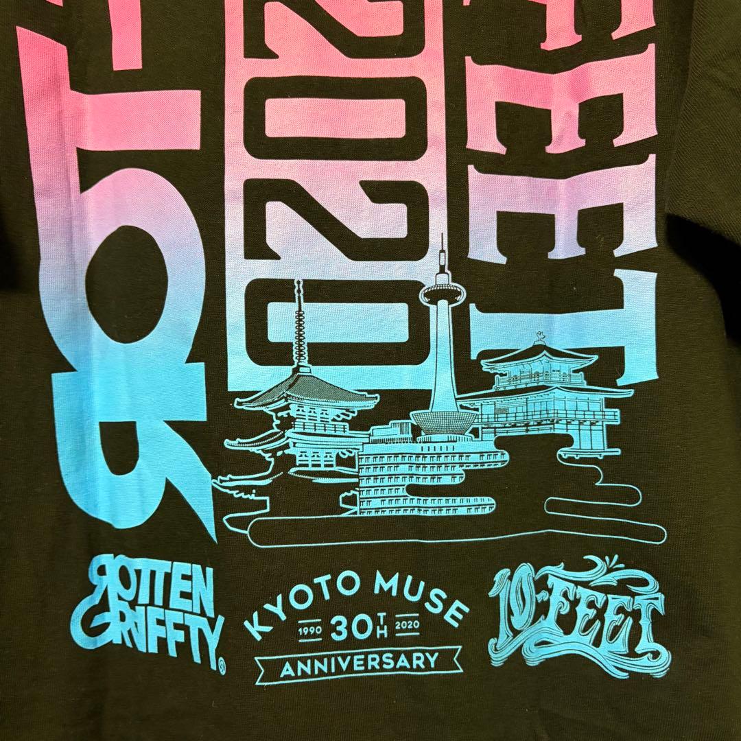XLサイズ ROTTENGRAFFTY 10-FEET グラデ 黒 半袖Tシャツ