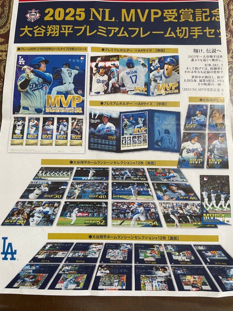 【NEW】大谷翔平 2025年NL MVP受賞記念プレミアムフレームセット