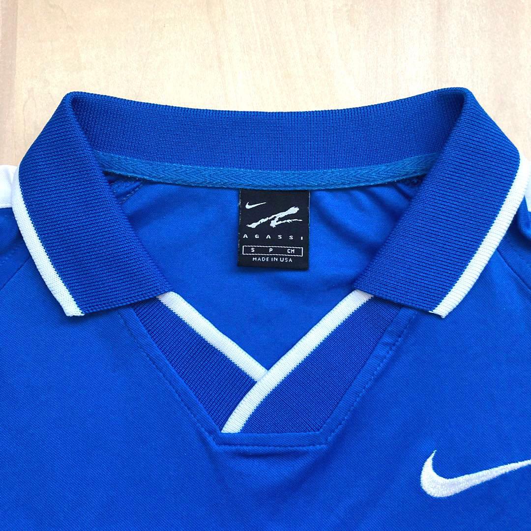 NIKE TENNIS AGASSI ナイキ テニス アガシ ゲーム シャツ S