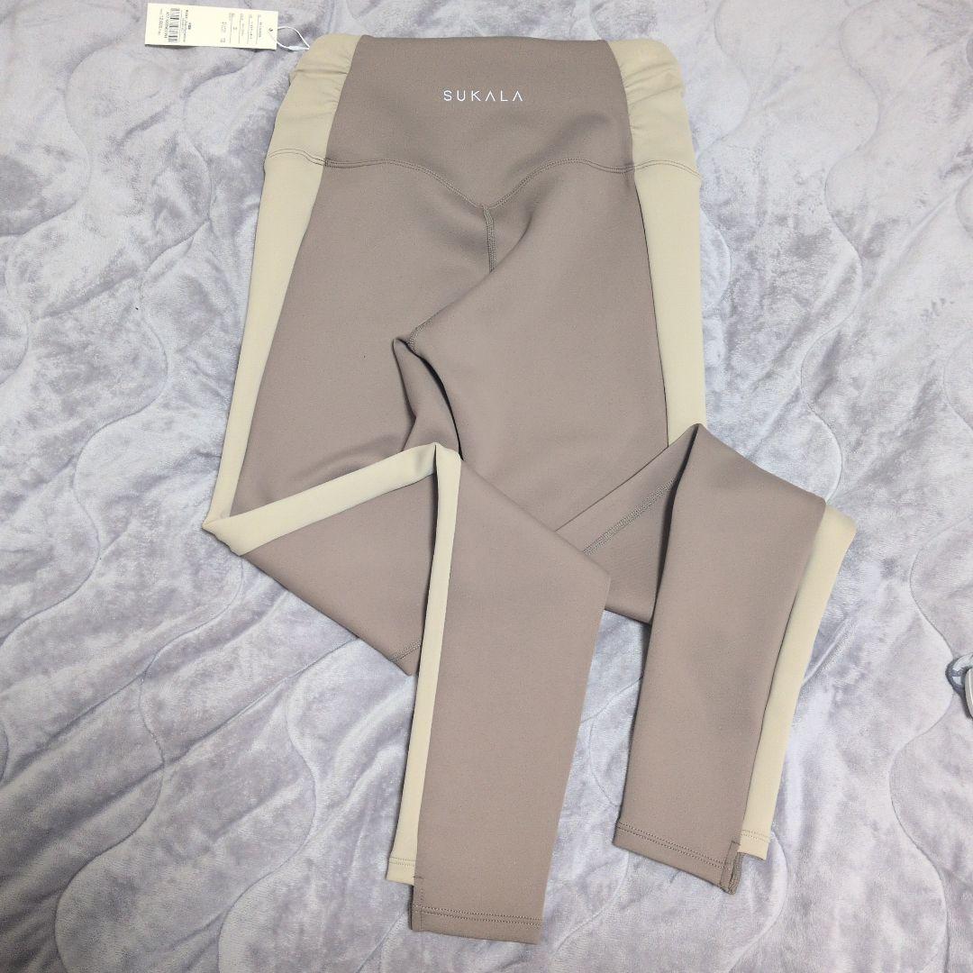 SUKALA ベージュ ヨガ　ウェア　パンツ Sサイズ