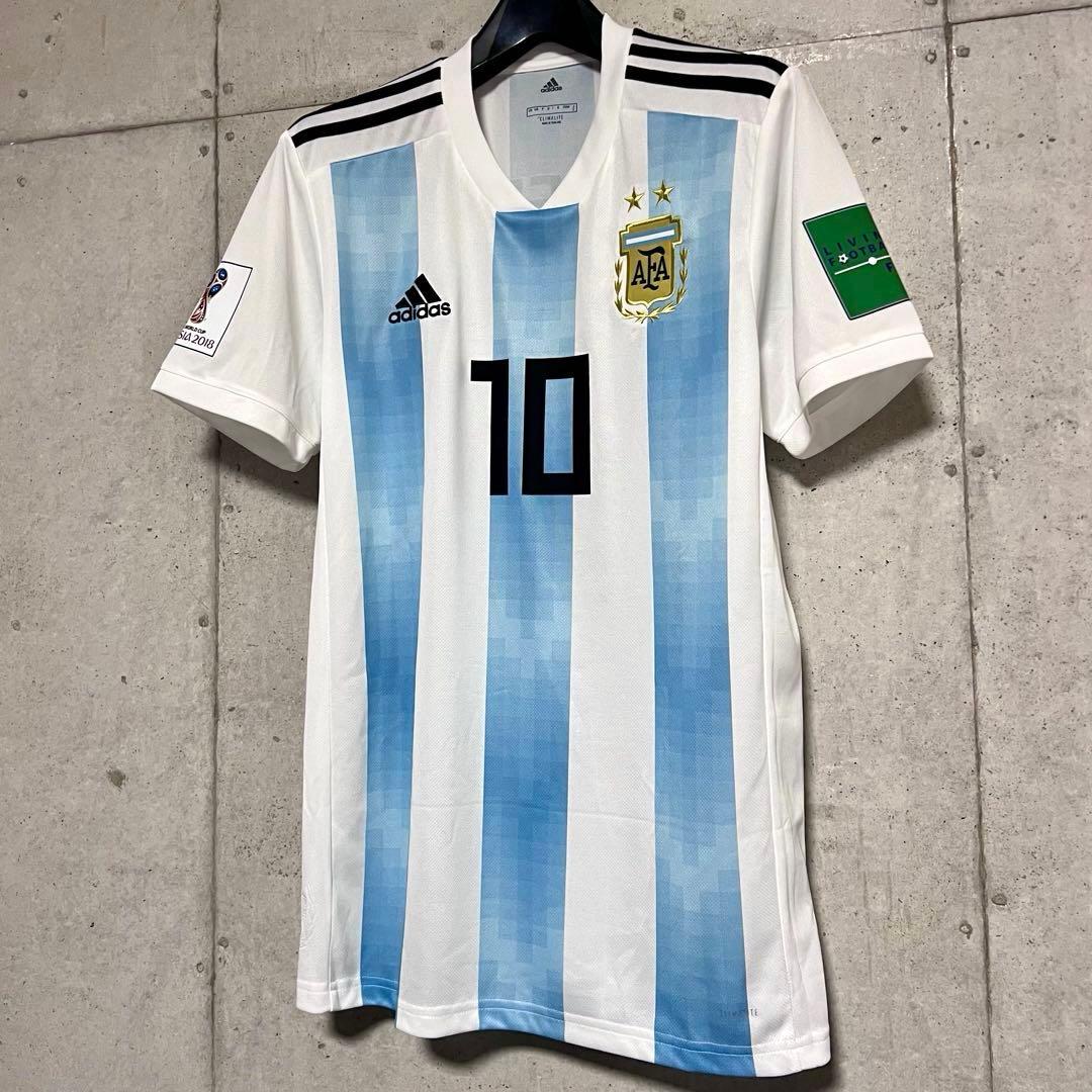 【新品/タグ付き】2018ロシアW杯 アルゼンチン代表♯10メッシ【Lサイズ】