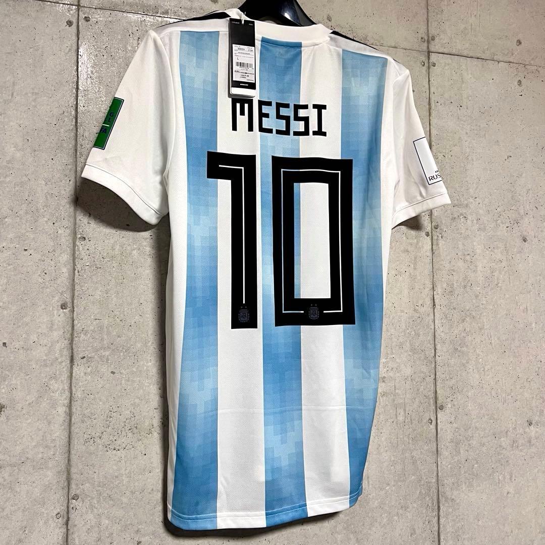 【新品/タグ付き】2018ロシアW杯 アルゼンチン代表♯10メッシ【Lサイズ】