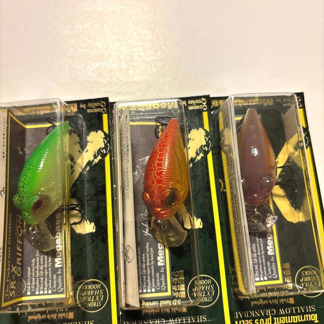【メガバス】ＳＲ-Ｘグリフォン クラック系カラー 新品・未使用 3個セット