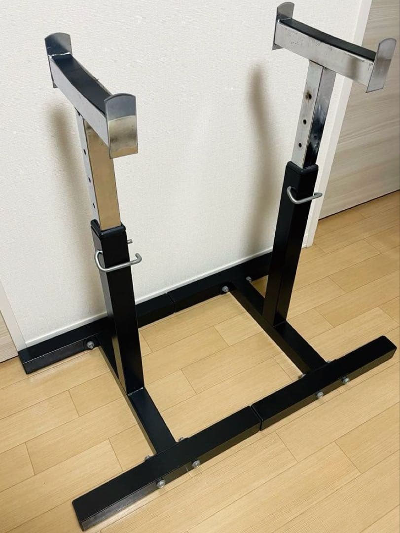 メンマ　セーフティラック 左右セット 高さ調節可 筋トレ ホームジム