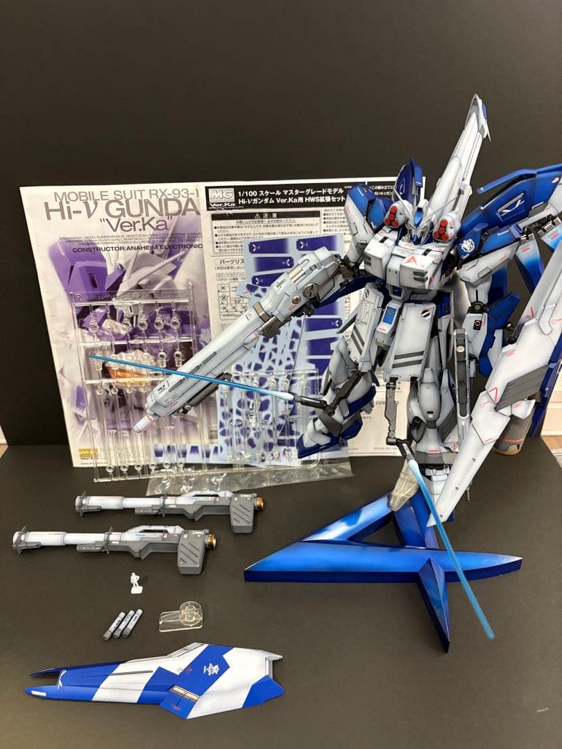 r*c様 MG HI-νガンダム　ver.ka HWS装備　全塗装完成品