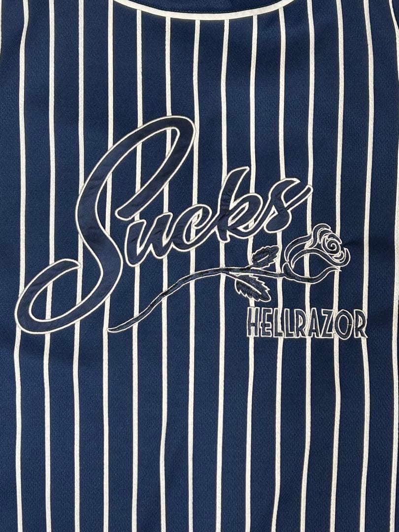 応援グッズ Hellrazor SUCKS MESH BASEBALL SHIRT